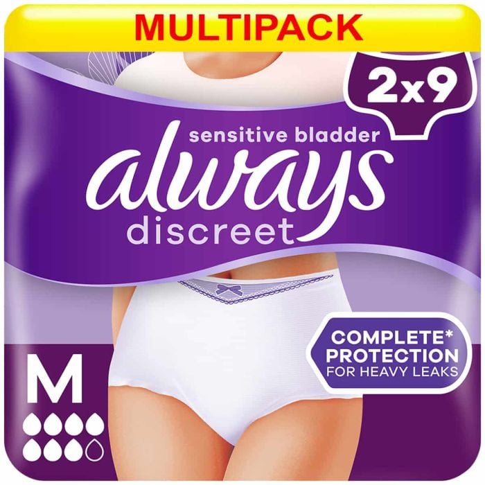 Multipack 2x Always Discreet Pants Plus Medium - 9 Pack - multi mobile