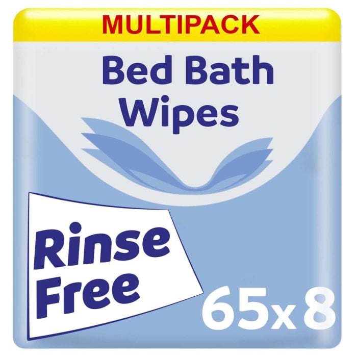 Multipack 65x Vivactive Lightly Scented Bed Bath Wipes 8 Pack - mobile