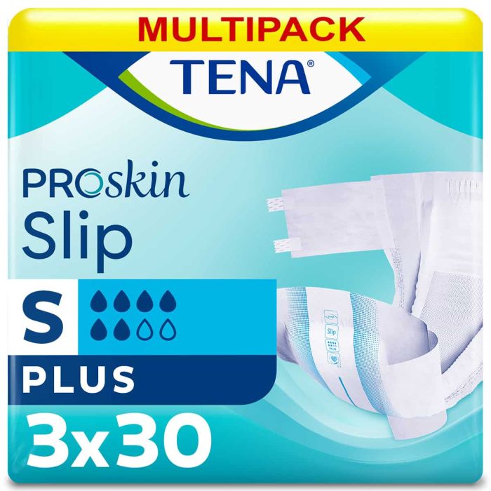 Multipack 3x TENA Slip Plus Small (1730ml) 30 Pack