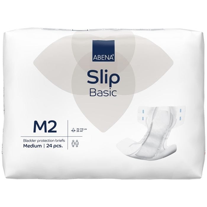 Abena Slip Basic M2 Medium (2300ml) 24 Pack - front