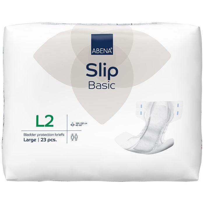 Abena Slip Basic L2 Large (2800ml) 23 Pack - pack front