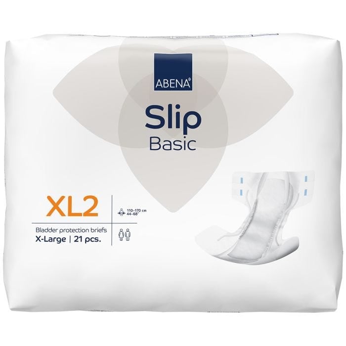 Abena Slip Basic XL2 XL (3300ml) 21 Pack - pack front