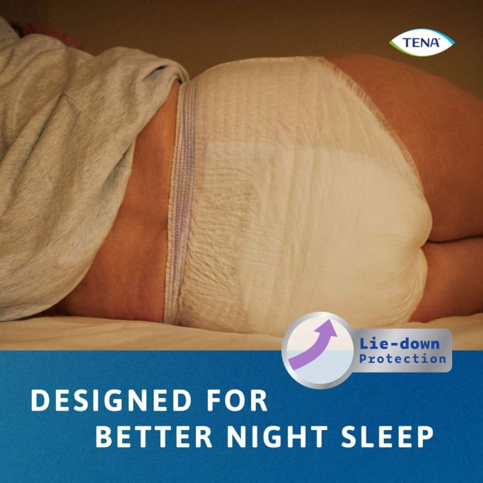 Multipack 8x TENA Pants Night Super Medium (2010ml) 10 Pack - designed for better night sleep