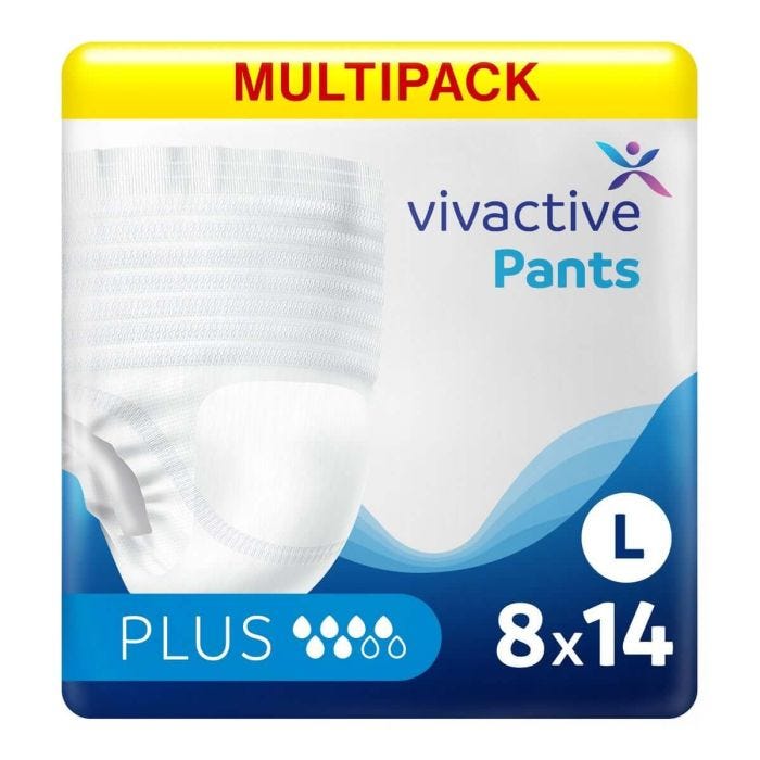 Multipack 8x Vivactive Pants Plus Large (1590ml) 14 Pack