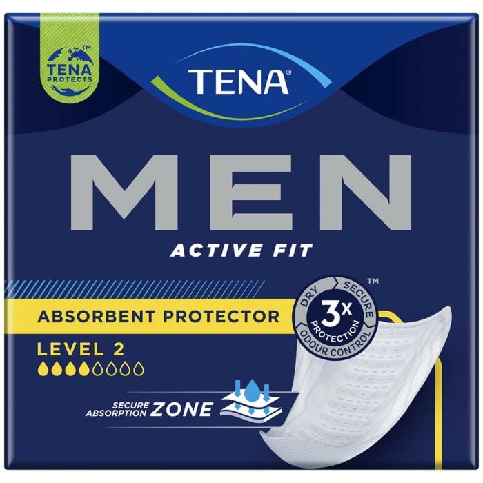 TENA Men Active Fit Absorbent Protector Level 2 20 Pack - pack