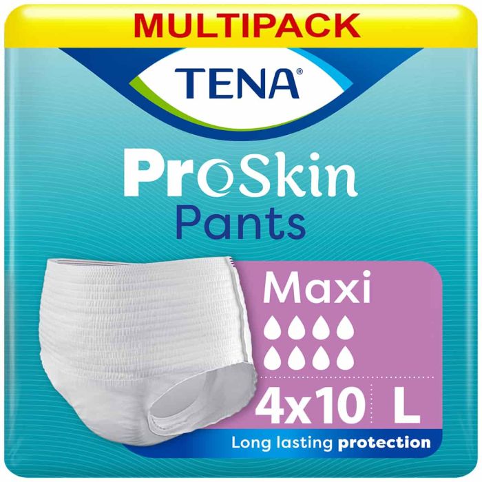 Multipack 4x TENA Pants Maxi Large (2499ml) 10 Pack