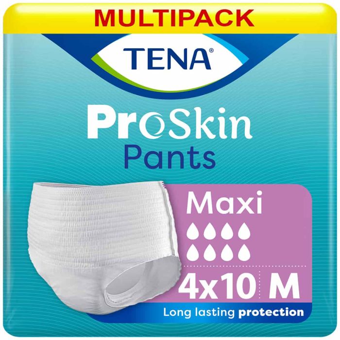 Multipack 4x TENA Pants Maxi Medium (2499ml) 10 Pack