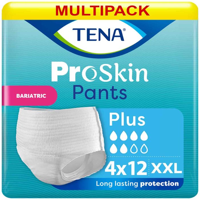 Multipack 4x TENA Pants Bariatric Plus XXL (1440ml) 12 Pack - multi mobile