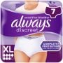 Always Discreet Pants Plus XL 7 Pack