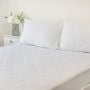 Super Soft Quilted Microfibre Waterproof Mattress Protector Double - closeup