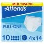 Multipack 4x Attends Pull-Ons 10 Large (2193ml) 14 Pack