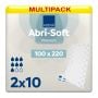 Multipack 2x Abena Abri-Soft Premium Underpad 100x220cm (4500ml) 10 Pack - mobile