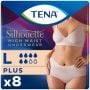 TENA Silhouette Plus High Waist Pants Cream Large (1010ml) 8 Pack