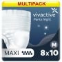 Multipack 8x Vivactive Pants Night Maxi Medium (2200ml) 10 Pack