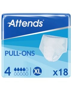 Attends Pull-Ons 4 X Large (900ml) 18 Pack - mobile