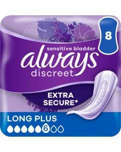 Always Discreet Pads Long Plus 8 Pack - mobile