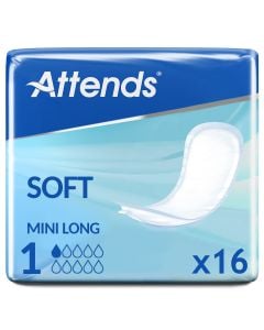 Attends Soft 1 Mini Long (249ml) 16 Pack