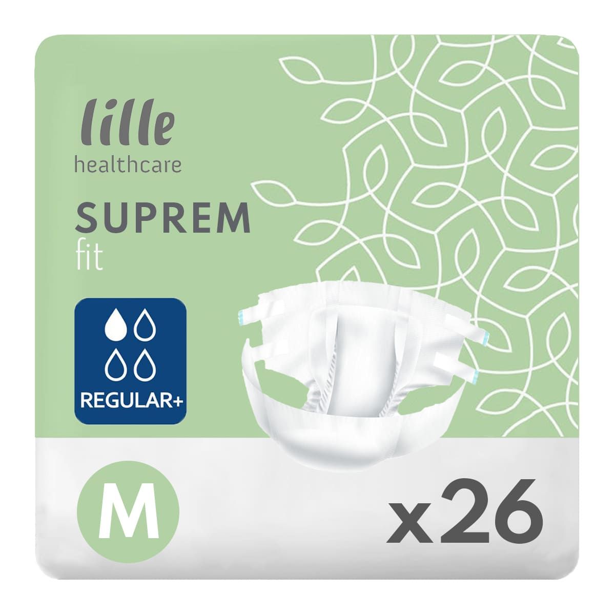 Lille Healthcare Suprem Fit Regular+ Medium (2440ml) 26 Pack