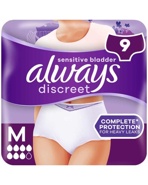 Always Discreet Pants Plus Medium 9 Pack