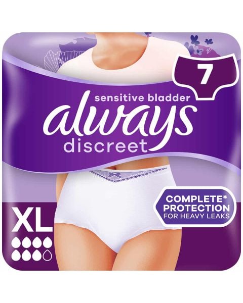 Always Discreet Pants Plus XL 7 Pack