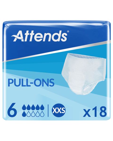 Attends Pull-Ons 6 XXS (1519ml) 18 Pack