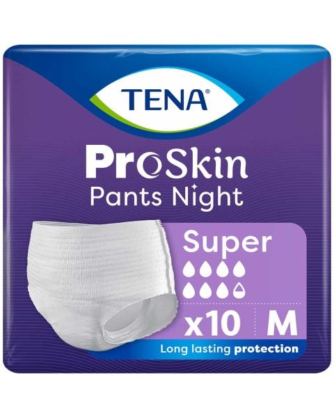 TENA Pants Night Super Medium (2010ml) 10 Pack